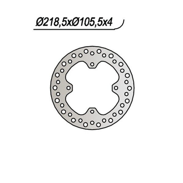 653 NG DISCO FRENO POST per POLARIS 800 Sportsman Twin EFI 2005-2007