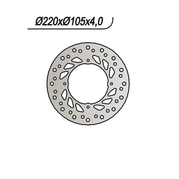 656 NG DISCO FRENO POST per HONDA 250 XR R Supermotard DALLARA 2003-2007