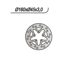 669 NG DISCO FRENO POST per HM - VENT 50 CRX 10 / 10 Senior Racing 2003-2005