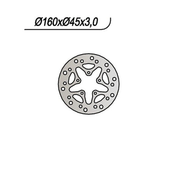 669 NG DISCO FRENO POST per HM - VENT 50 CRX 10 / 10 Senior Racing 2003-2005