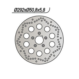 678 NG DISCO FRENO POST per HARLEY DAVIDSON 1340 FXDWG Dyna Wide Glide 1993-1998