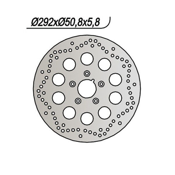 678 NG DISCO FRENO POST per HARLEY DAVIDSON 1340 FXDWG Dyna Wide Glide 1993-1998