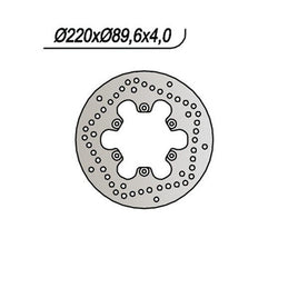 717 NG DISCO FRENO POST per BENELLI 250 Velvet/Velvet Touring 1999-2002