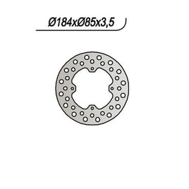 760 NG DISCO FRENO POST per SUZUKI 80 RM RA 1990-2001