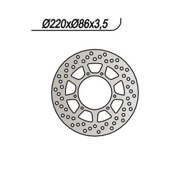785 NG DISCO FRENO ANT per YAMAHA 200 TW 2001-2002
