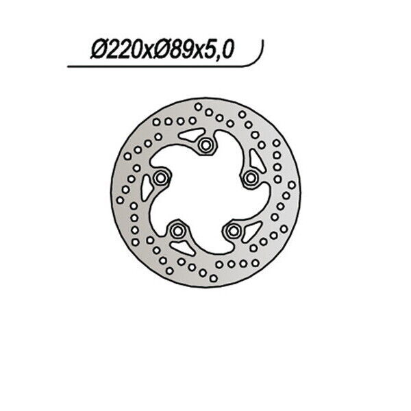 791 NG DISCO FRENO POST per SUZUKI 1000 GSX-R 2005-2006