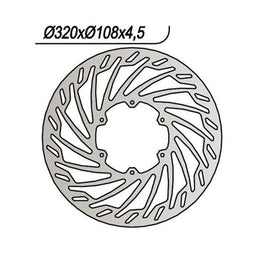 804 NG DISCO FRENO ANT per GAS GAS 450 FSE SM 2003-2009