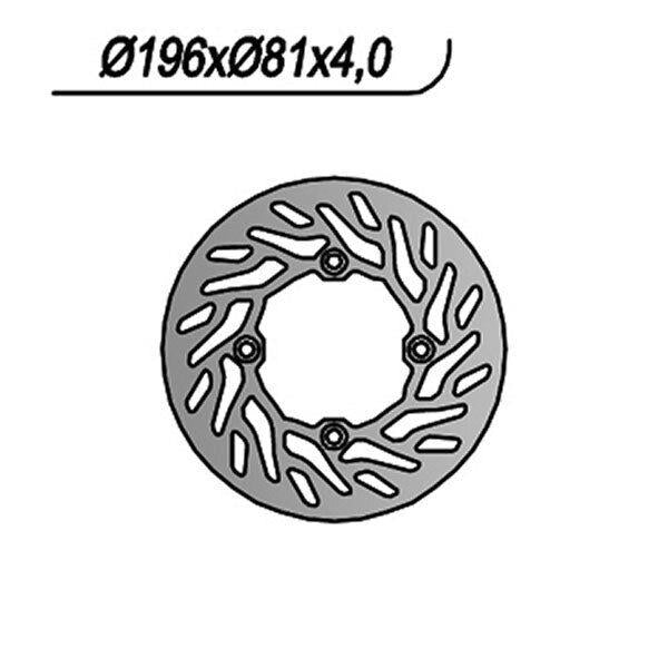 9282 NG DISCO FRENO POST per BOMBARDIER-CAN AM 650 DS, DS Baja, DS X 2001-2001