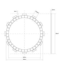 FCC FRIZIONE DISCO SINGOLO GUARNITO originale per SUZUKI 800 VX 1990-1993
