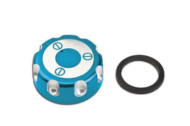 T4 Tune Tappo serbatoio blu per Derbi Senda 50 R DRD X-TREME EU2 2010 - 2015