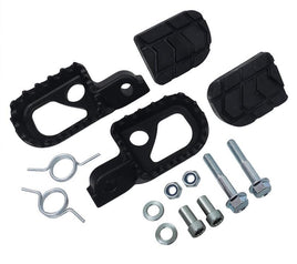 C4 kit Pedane poggiapiedi moto nere per Beta RR Motard 50 2T EU4 2018 2019 2020