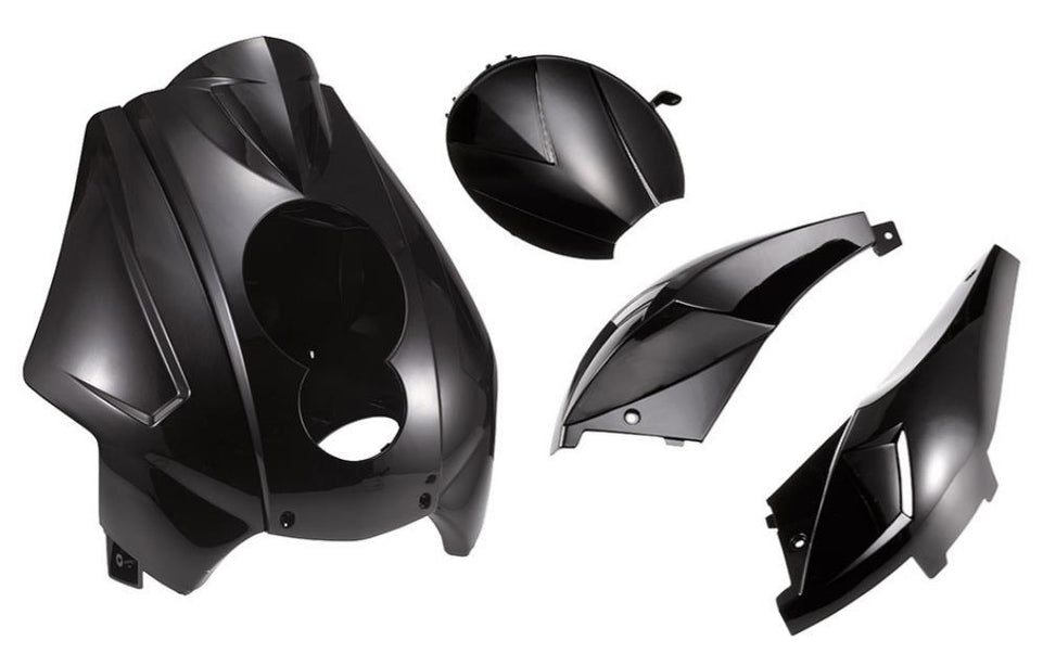 T4Tune Kit carene nere Ludix (5 pz.) per Peugeot Ludix 10" Snake 50 2004 - 2013