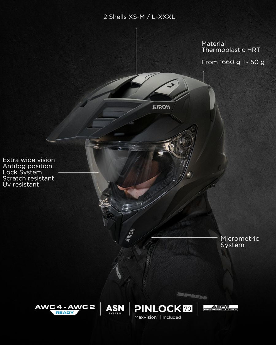 Airoh Bandit Casco 2-1 Integrale on-off e naked