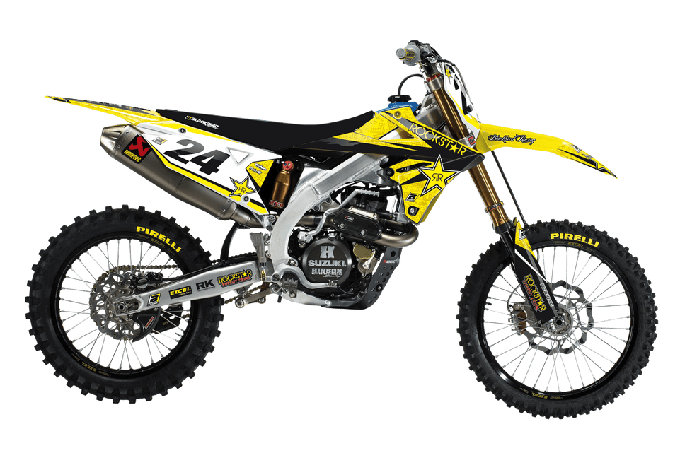 Kit grafiche Suzuki RMZ 450 (18-24) Rockstar Energy + Coprisella