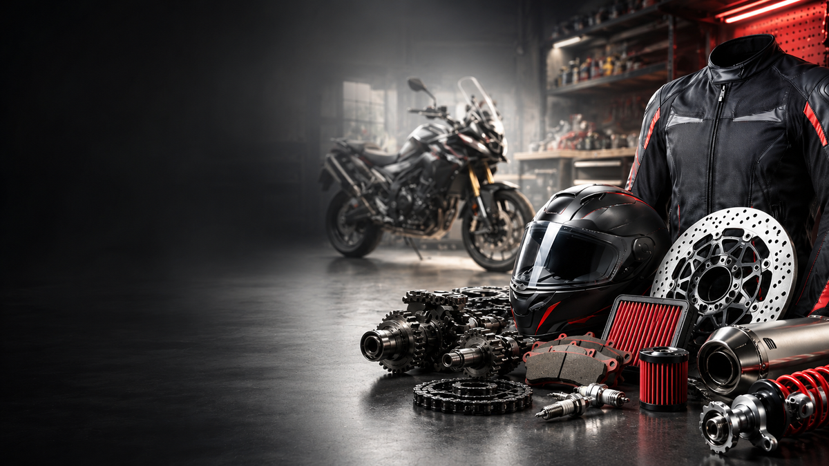 Ricambi, accessori e abbigliamento per moto e scooter