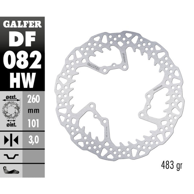 Disco freno Galfer Shark anteriore