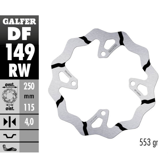 Disco freno Galfer Race posteriore