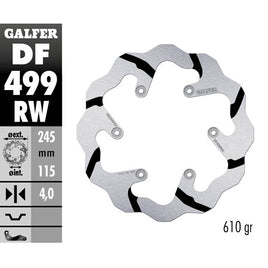 Disco freno Galfer Race posteriore