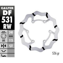 Disco freno Galfer Race posteriore