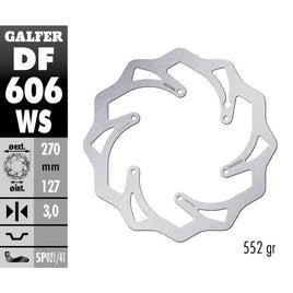 Disco freno Galfer Wave anteriore maggiorato