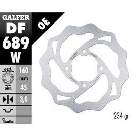 Disco freno Galfer Wave posteriore