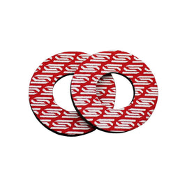 Coppia donut manopole Scar rossi