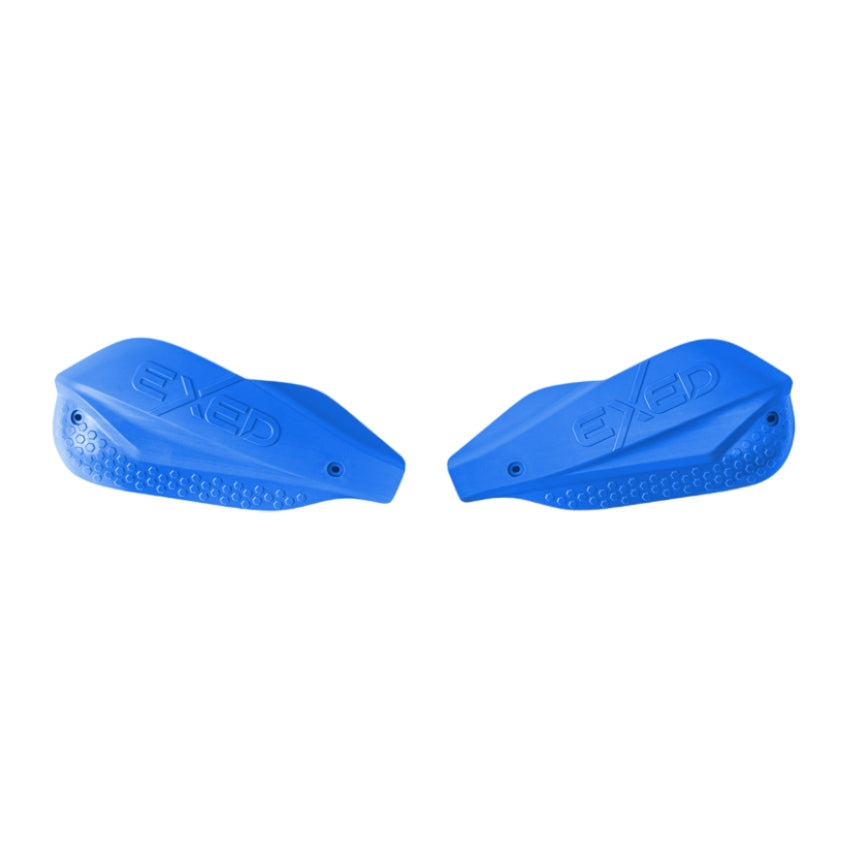 Coppia paramani chiusi Exed per manubrio 28.6 mm blu