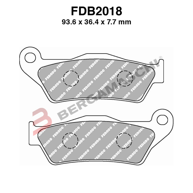 Ferodo Coppia Pastiglie Anteriori + Posteriori per Yamaha Tenere 2019 - 2023