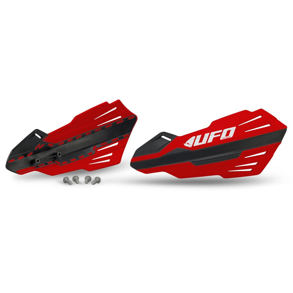 Coppia paramani UFO FERITOIE per attacchi OEM Husqvarna/KTM rossi