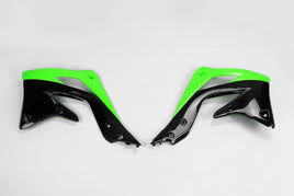 Convogliatori radiatore Kawasaki KX 450 F (12-15) neri e verdi*