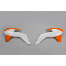 Convogliatori radiatore KTM 500 EXC-F (14-16) bianchi e arancioni*