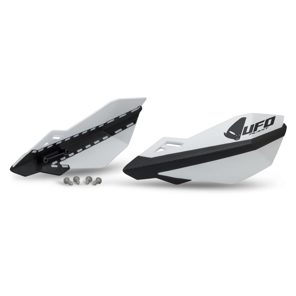 Coppia paramani UFO per attacchi OEM Husqvarna/KTM bianchi