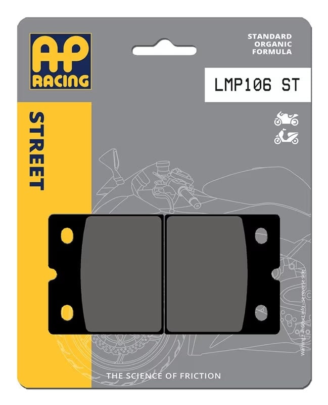 Pastiglie Freno Organiche Posteriori AP Racing LMP106