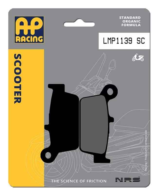 Pastiglie Freno Organiche Anteriori e Posteriori AP Racing LMP1139SC
