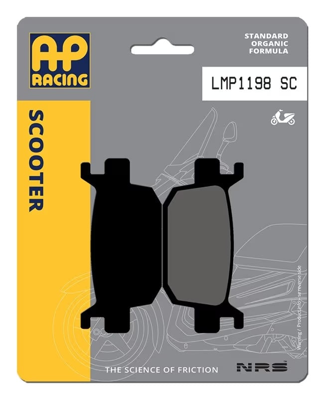 Pastiglie Freno Organiche Anteriori e Posteriori AP Racing LMP1198SC
