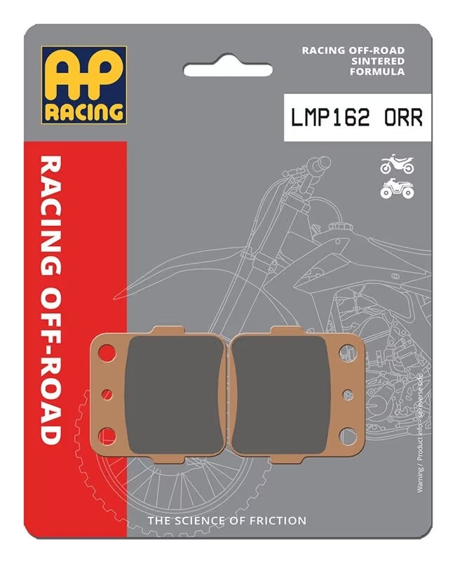 Pastiglie Freno Sinterizzate Racing Anteriori e Posteriori AP Racing LMP162ORR