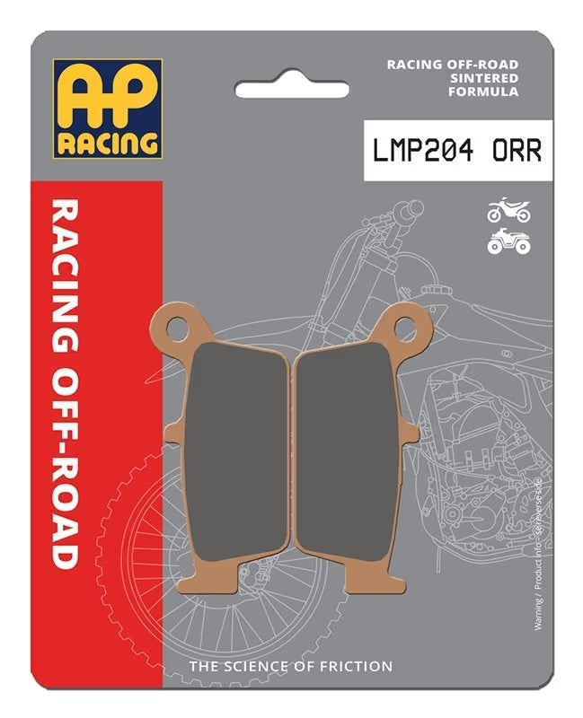 Pastiglie Freno Sinterizzate Racing Anteriori e Posteriori AP Racing LMP204ORR