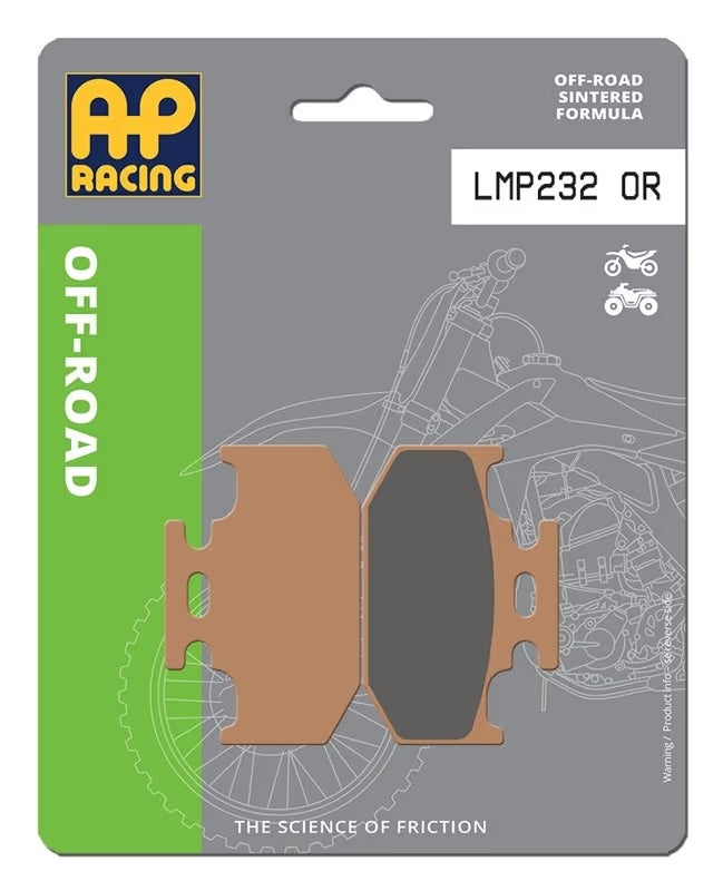 Pastiglie Freno Sinterizzate Anteriori e Posteriori AP Racing LMP232OR