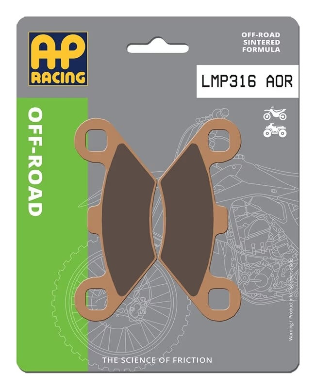 Pastiglie Freno Sinterizzate Anteriori e Posteriori AP Racing LMP316AOR