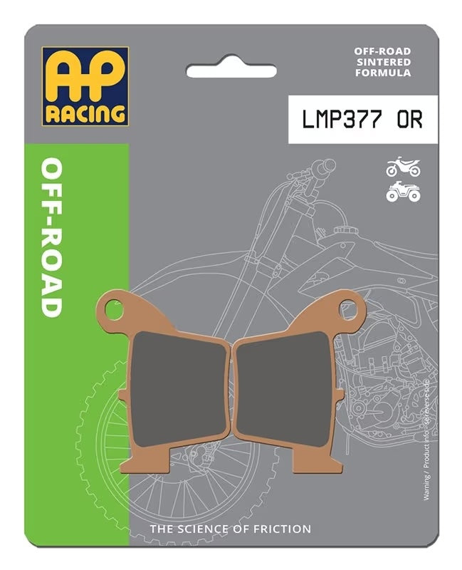 Pastiglie Freno Sinterizzate Anteriori e Posteriori AP Racing LMP377OR