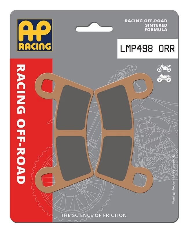 Pastiglie Freno Sinterizzate Racing Anteriori e Posteriori AP Racing LMP498ORR