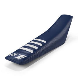 Coprisella universale Onegripper - Ribbed blu scuro e bianco