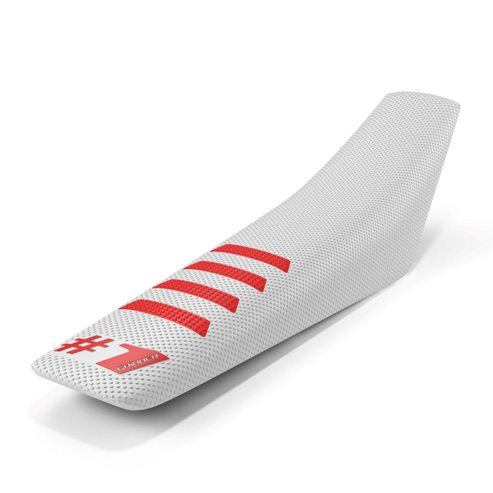 Coprisella universale Onegripper - Ribbed bianco e rosso