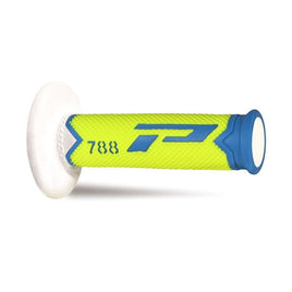 Coppia manopole Pro Grip 788 - azzurro giallo fluo bianco