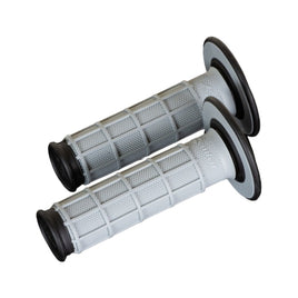 Coppia manopole Renthal Dual Full Waffle - nero grigio