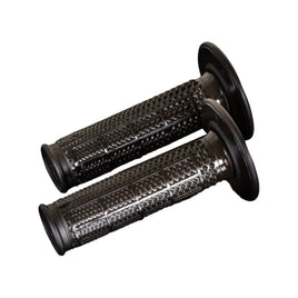 Coppia manopole Renthal Dual Half Waffle Tapered - nere