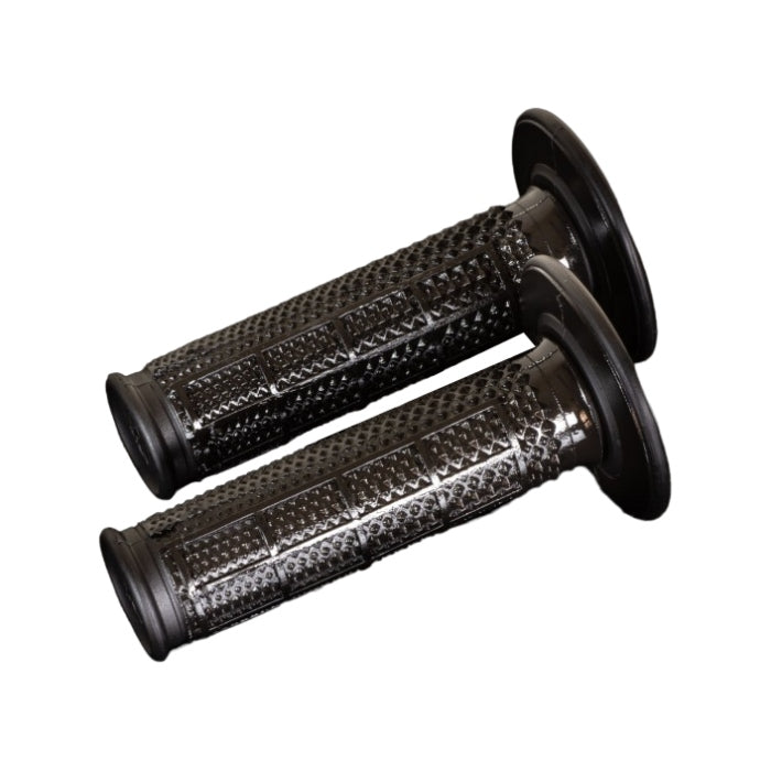 Coppia manopole Renthal Dual Half Waffle Tapered - nere
