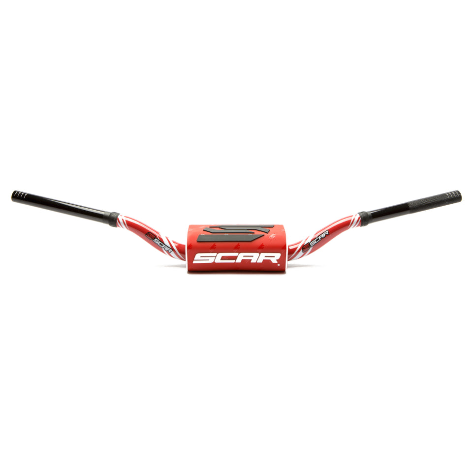Manubrio Scar 28.6 mm O2 Graphic Colour piega RC rosso-rosso
