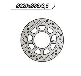 NG Brakes Disco Freno Anteriore per YAMAHA XG Tricker 250 2005 - 2007