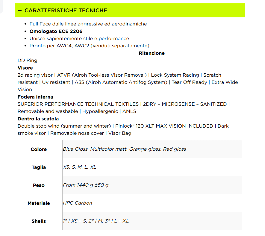 Airoh GP 800 Must Red Gloss – Casco Integrale Moto